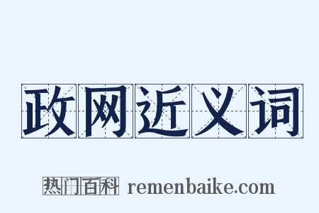 政网近义词是什么意思的图片
